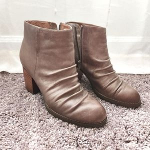 Chocolat Blu Heeled Leather Ankle Boots